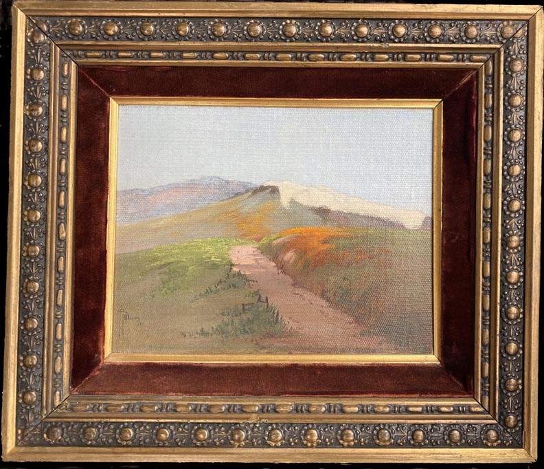 Grace Allison Griffith, Dune Path, 1913, oil on canvas board, 7 1/2 x 9 1/2, $2,200