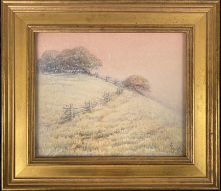 Grace Myrtle Allison Griffith 1885 - 1955, Landscape at Twilight, February, 1939 Watercolor 11 x 13  $2,200 