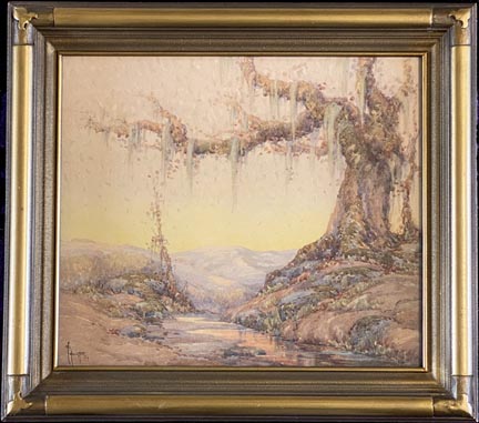 Grace Myrtle Allison Griffith 1885 - 1955, Oak and Stream, 1929  Watercolor on paper, 12 x 14  $2,400