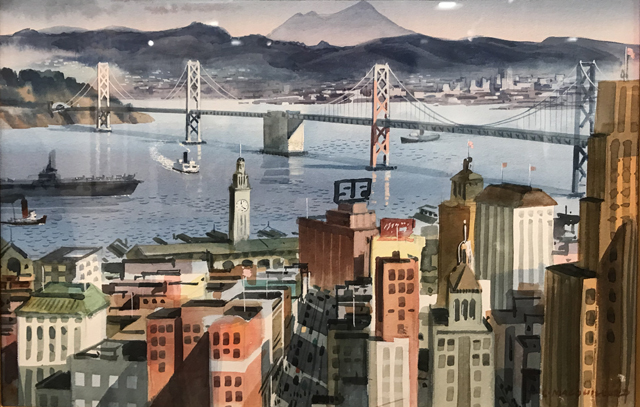 View of San Francisco, Louis Macoulliard (1913-1987), 1940's