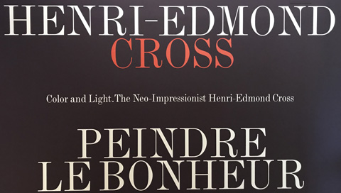 Henri Edmond Cross Exhibition Title Placard