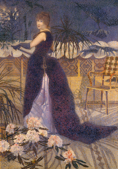 Henri Edmond Cross, Madame Hector France, 1891 Musee d'Orsay, Paris, France