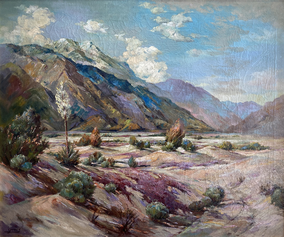 Francis Upson Young, 1870-1950, The Edge of the Desert, oil on canvas, 25 x 30