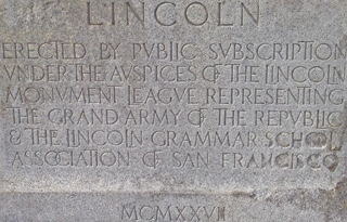 Haig Patigian Lincoln Inscription SF City Hall 