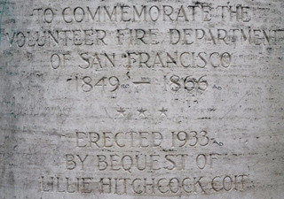 Haig Patigian SF Firefighters Inscription