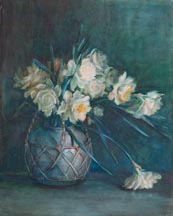 Anna Althea Hills White Roses 1904 Thumbnail