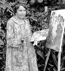 Anna Hills at her Easel