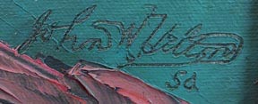 John W Hilton, Twentynine Palms signature