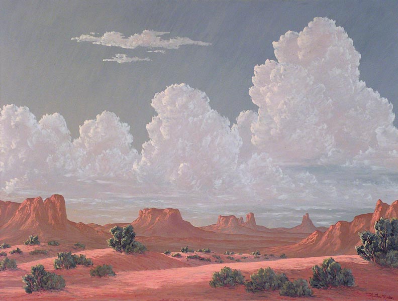 Kathi Hilton Monument and Clouds