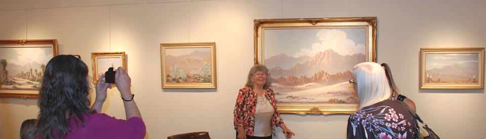 Kathi Hilton at the Twentynine Palms Art Gallery in 2012
