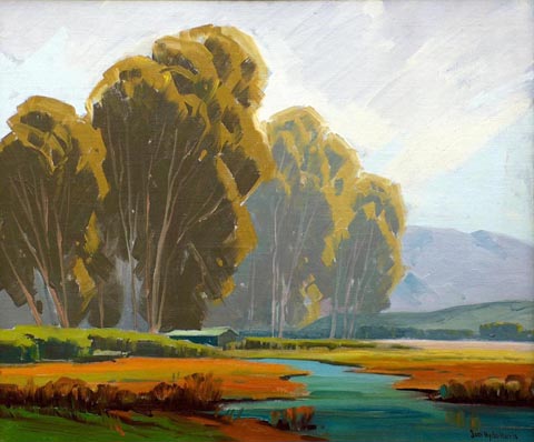 Eucalyptus and Marsh Sam Hyde Harris 1889-1977 oil on canvas, 20 x 24