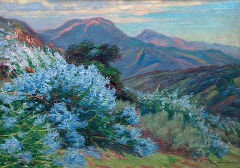 Lupines on a California Hillside, 1923 Arthur Merton Hazard, 1872-1930 oil on canvas, 24 x 34