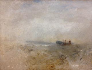 JMW Turner A Wreck with Fishing Boats