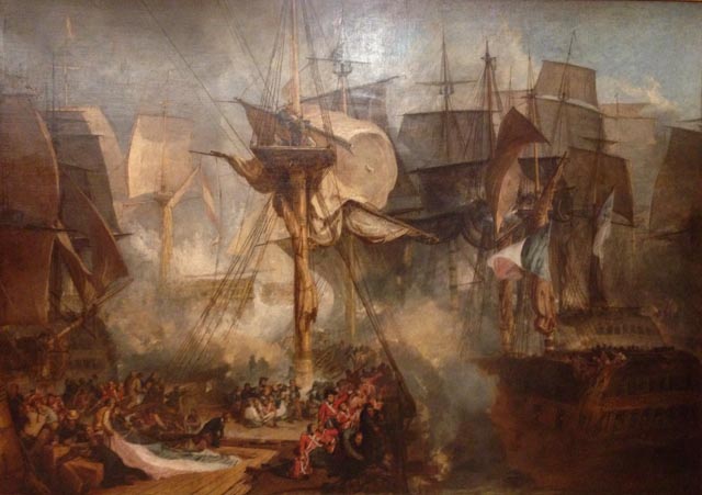 JMW Turner The Battle of Trafalgar