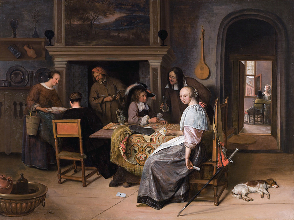 Jan Steen, The Card Players in an Interior, c1660, Museum of Fine Arts, Boston