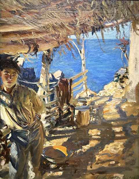 John Singer Sargent, Majorcan Fishermen, 1908 oil on canvas, Private Collection