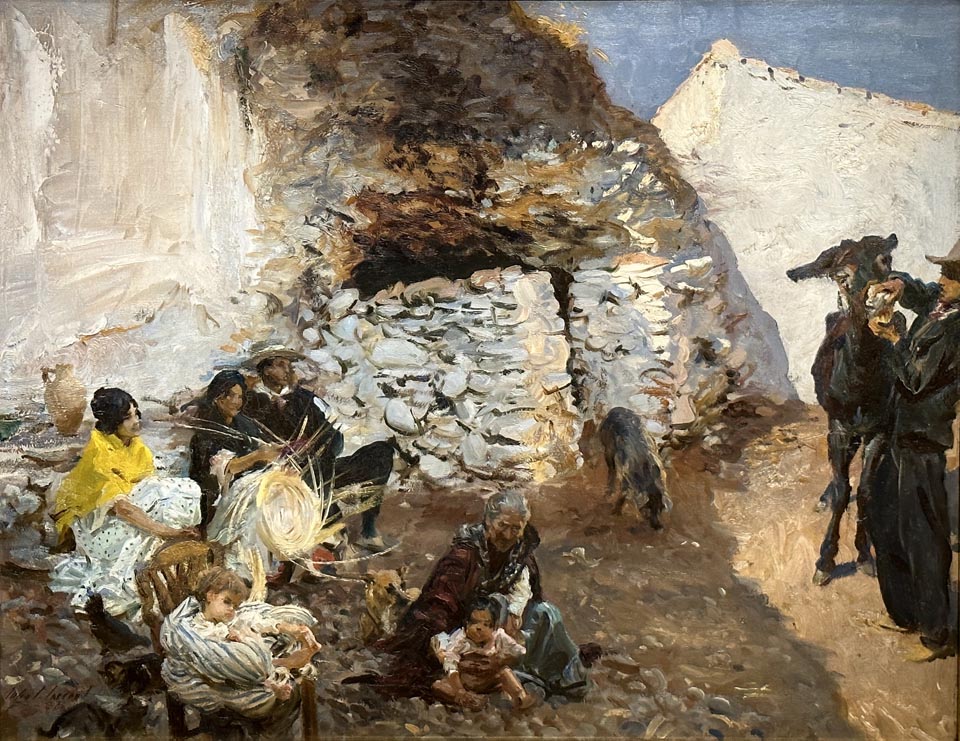 John Singer Sargent, Spanish Roma Dwellling, 1912 oil on canvas, Addison Gallery of American Art, Phillips Academy, Andover, MA