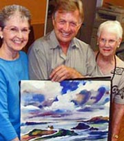Ken Jenkings with thelma Speed Houston Watercolor