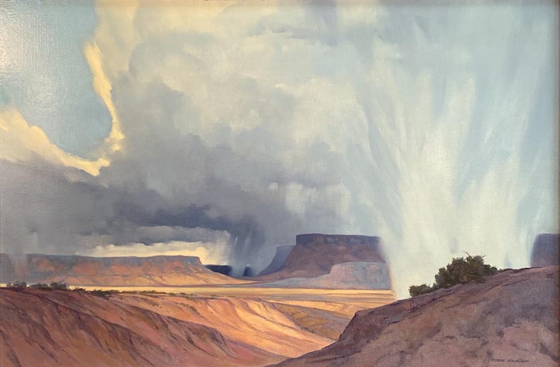 Robert Leroy Knudson, The Storm, 1973, Williams Arizona, Heritage of the Navajo Series