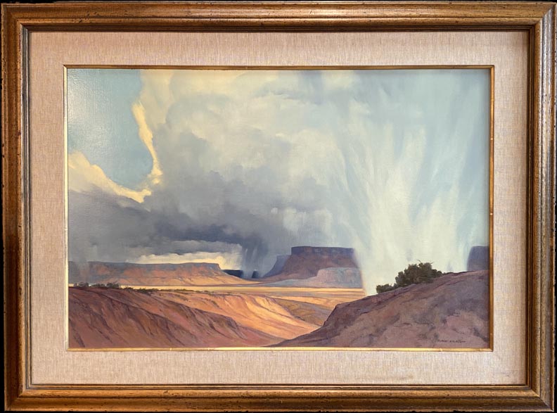 Robert Leroy Knudson, The Storm, 1973, Williams Arizona, Heritage of the Navajo Series