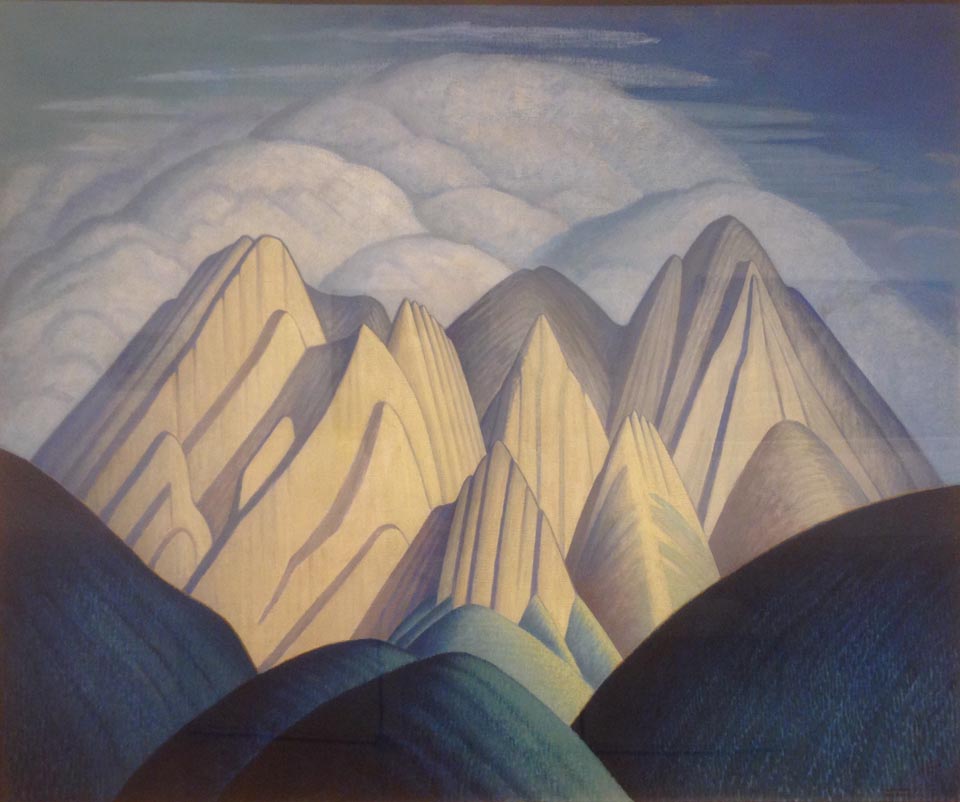 Lawren Harris, Untitled (Mountains near Jasper, Alberta), c1934-40, Mendel Art Gallery, Saskatoon, Saskatchewan
