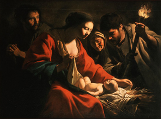 Nativity with a Torch, 1635-1640 Private Collection 