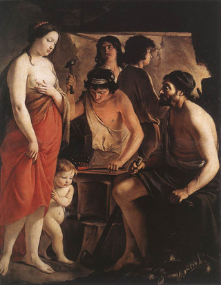 Venus at the Forge of Vulcan, 1641 Rheims Museum of Fine Arts, Reims, France