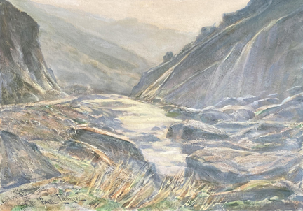 Paul Lauritz, Kern River Canyon, oil on board, 24 x 34, $9,000