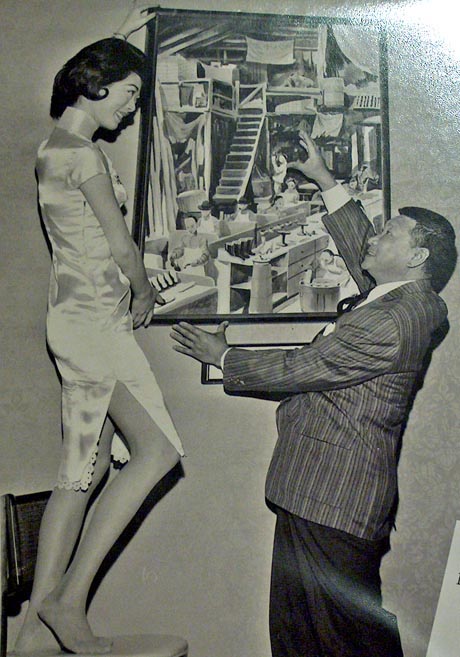 Jake Lee hanging Shoemakers in Massachusetts with Nancy Hom, Miss Chinatown