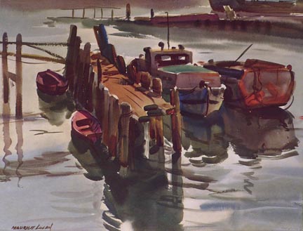 Maurice Logan, Dockside Calm Print