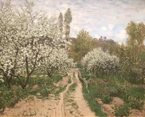 Claude Monet, Apple Trees in Blossom, 1872 Union League Club of Chicago, Chicago, IL