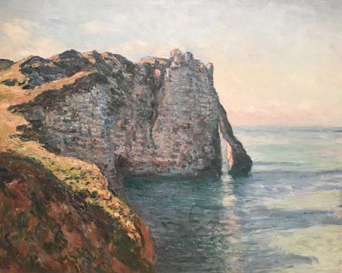 Claude Monet, Etretat, the Cliff and the Porte d'Aval, 1885 Private Collection