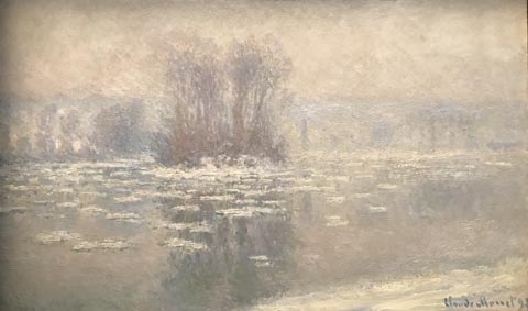 Claude Monet, Floating Ice in Bennecourt, 1893 Private Collection