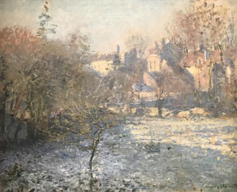 Claude Monet, Frost, 1875 Private Collection
