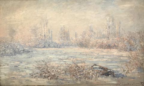 Claude Monet, Frost, 1880 Musee d'Orsay, Paris, France