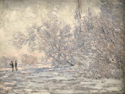 Claude Monet, Frost at Giverny, 1885 Private Collection