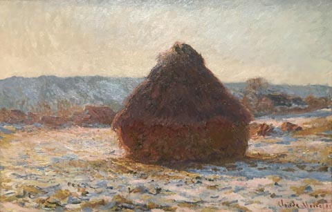Claude Monet, Grainstack in the Sunlight, Snow Effect, 1891 Private Collection