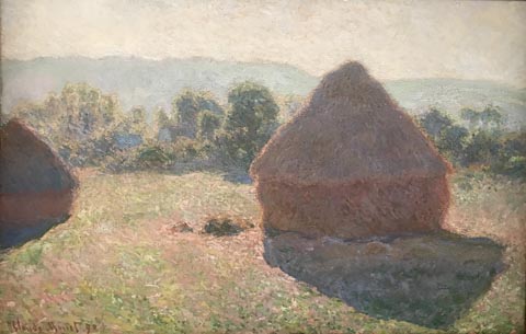 Claude Monet, Haystacks, Midday, 1890 National Gallery of Australia, Canberra, Australia