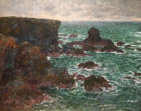 Claude Monet, Lion Rock, Rocks at Belle-Ile, I886 Des Moines Art Center, Des Moines, IA