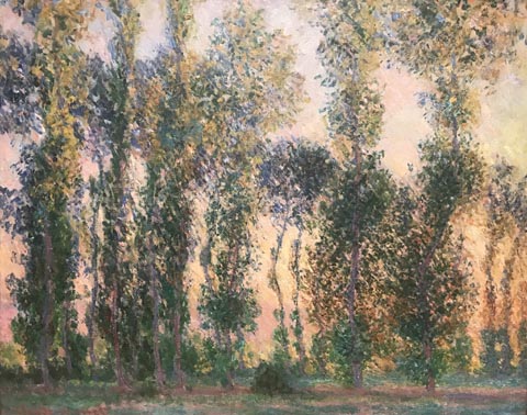 Claude Monet, Poplars at Giverny, 1887 Private Collection