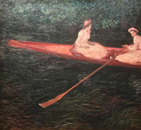 Claude Monet, The Canoe on the Epte, c1890 Museo de Arte de Sao Paulo Assis Chateaubriand, Sao Paulo, Brazil