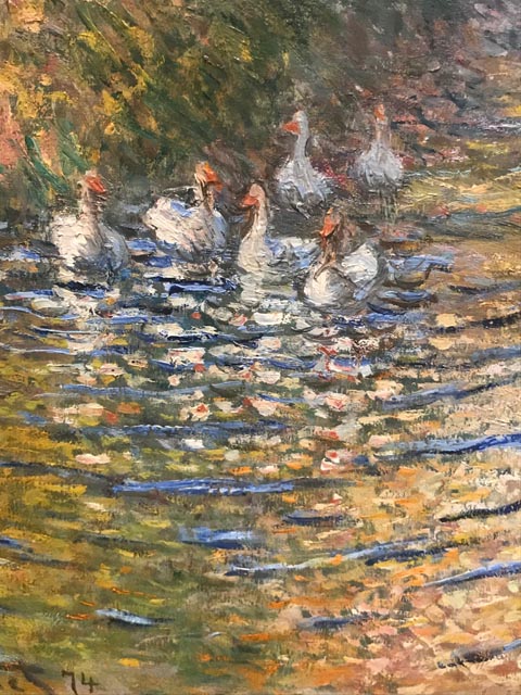 Claude Monet, The Geese (closeup), 1874 Sterling and Francine Clark Art Institute, Williamstown, MA
