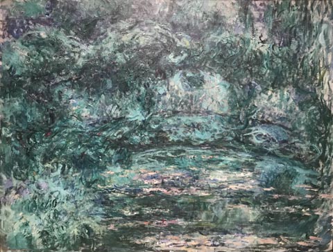 Claude Monet, The Japanese Bridge, 1918-24 Onyx Art Collection