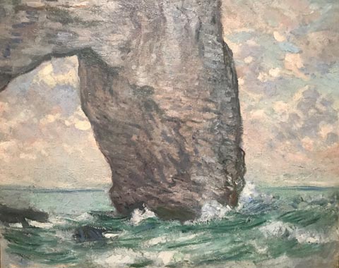 Claude Monet, The Manneporte Seen from the East, 1883 Isabelle and Scott Black Collection, displayed at a variety of museums, Including the Portland Museum of Art, Portland, OR and the Museum of Fine Arts, Boston, MA