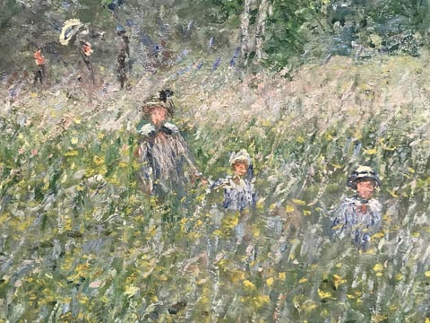 Claude Monet, The Meadow at Vetheuil (closeup), 1879 Joslyn Art Museum, Omaha, NE