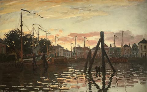 Claude Monet, The Port of Zaandam, 1871 Private Collection