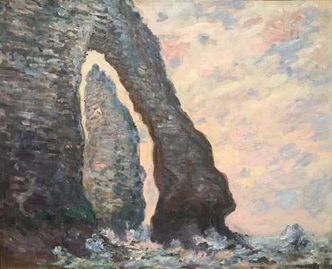 Claude Monet, The Rock Needle Seen through the Porte d'Aval, 1885-86 Private Collectrion