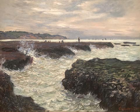Claude Monet, The Rocks at Pourville, Low Tide, 1882 Memorial Art Gallery of the University of Rochester, Rochester, NY