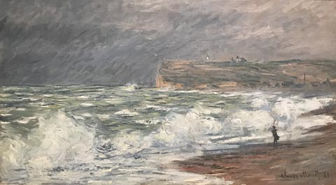 Claude Monet, The Beach at Fecamp, 1881 Private Collection