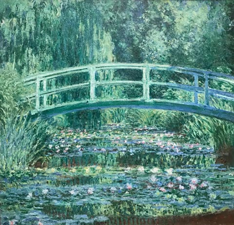 Claude Monet, Water-lilies and Japanese Bridge, 1899 Princeton University Art Museum, Princeton, NJ